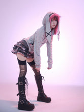 Load image into Gallery viewer, EvilTooth Punk Rabbit Hoodie