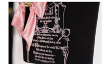 Load image into Gallery viewer, EVIL TOOTH Queen vanity embroidered diamond crown tote bag, fashionable and large capacity, fits all a girl's beauty secrets
