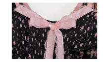 Load image into Gallery viewer, [EVIL TOOTH] Rose Jar Small Flutter Sleeve Irregular Splice Layered Floral Camisole
