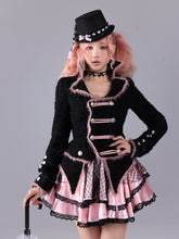Load image into Gallery viewer, Battle of Roses Black Sweet Wool Knight Wool Coat Slim-Fit Waist Western Fantasy Style in Chanel Fabric
