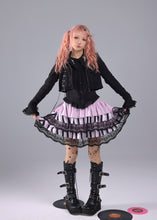 Load image into Gallery viewer, EVIL TOOTH striped symphony note element old-fashioned puffy skirt
