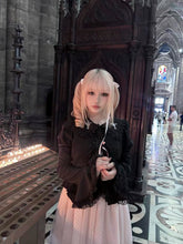 Load image into Gallery viewer, Evil tooth Cross rose embroidered Gothic shirt
