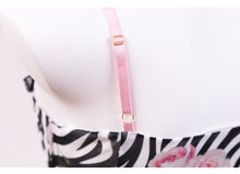 Load image into Gallery viewer, EVIL TOOTH Rose and Zebra Queen side-slit decorated with bows, comfortable, slim-fitting, elegant yet sexy gal-style vintage
