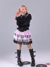 Load image into Gallery viewer, EVIL TOOTH striped symphony note element old-fashioned puffy skirt
