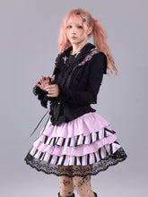 Load image into Gallery viewer, EVIL TOOTH striped symphony note element old-fashioned puffy skirt
