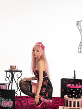 Load image into Gallery viewer, Rose Window Gal-Style Polka Dot Vintage Princess Strapless Halter Dress
