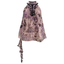 Load image into Gallery viewer, Eviltooth Rose leopard pattern halter top
