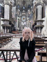Load image into Gallery viewer, Evil tooth Cross rose embroidered Gothic shirt
