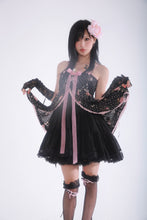 Load image into Gallery viewer, [Evil Tooth] Midnight Rose Princess Floral Mini Dress
