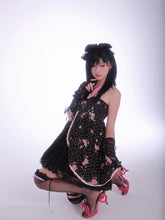 Load image into Gallery viewer, [Evil Tooth] Midnight Rose Princess Floral Mini Dress
