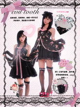 Load image into Gallery viewer, [Evil Tooth] Midnight Rose Princess Floral Mini Dress
