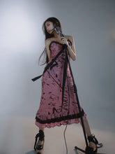 Load image into Gallery viewer, [Evil tooth] Punk Rose Mermaid Tail Design Midi Dress
