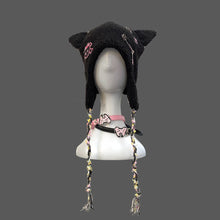 Load image into Gallery viewer, Granular Plush punk cute cat ear hat
