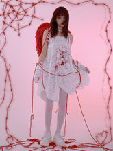Load image into Gallery viewer, 【EvilTooth】Fallen angel-Sling skirt Broken texture
