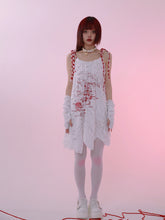 Load image into Gallery viewer, 【EvilTooth】Fallen angel-Sling skirt Broken texture
