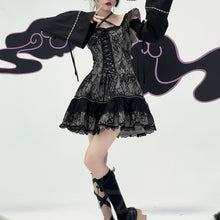 Load image into Gallery viewer, ‘狐仙·三味线’Chinese punk dress jsk with detachable sleeves
