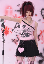 Load image into Gallery viewer, 《Capture love》 low waist frosted jeans skirt punk spice girl short
